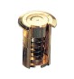 POZZETTO A MOLLA OTTONE LUCIDO D 10X30 MM*