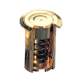 POZZETTO A MOLLA OTTONE LUCIDO D 12X30 MM*