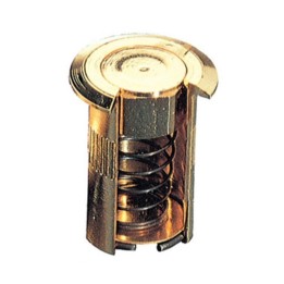 POZZETTO A MOLLA OTTONE LUCIDO D 22X30 MM*
