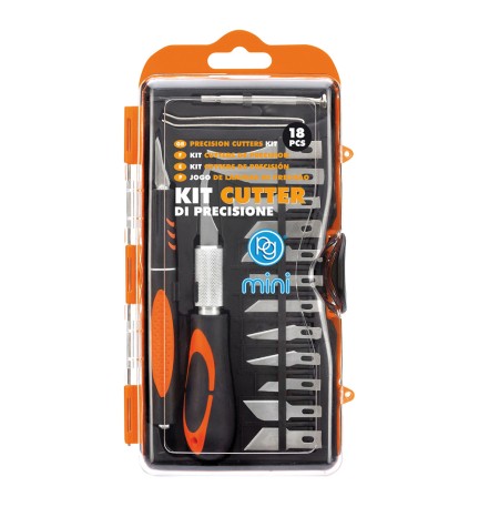 CUTTER DI PRECISIONE IN KIT 18 pezzi