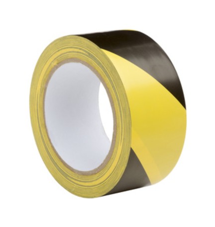NASTRO SEGNALETICO 50MMX33M ADESIVO GIALLO NERO