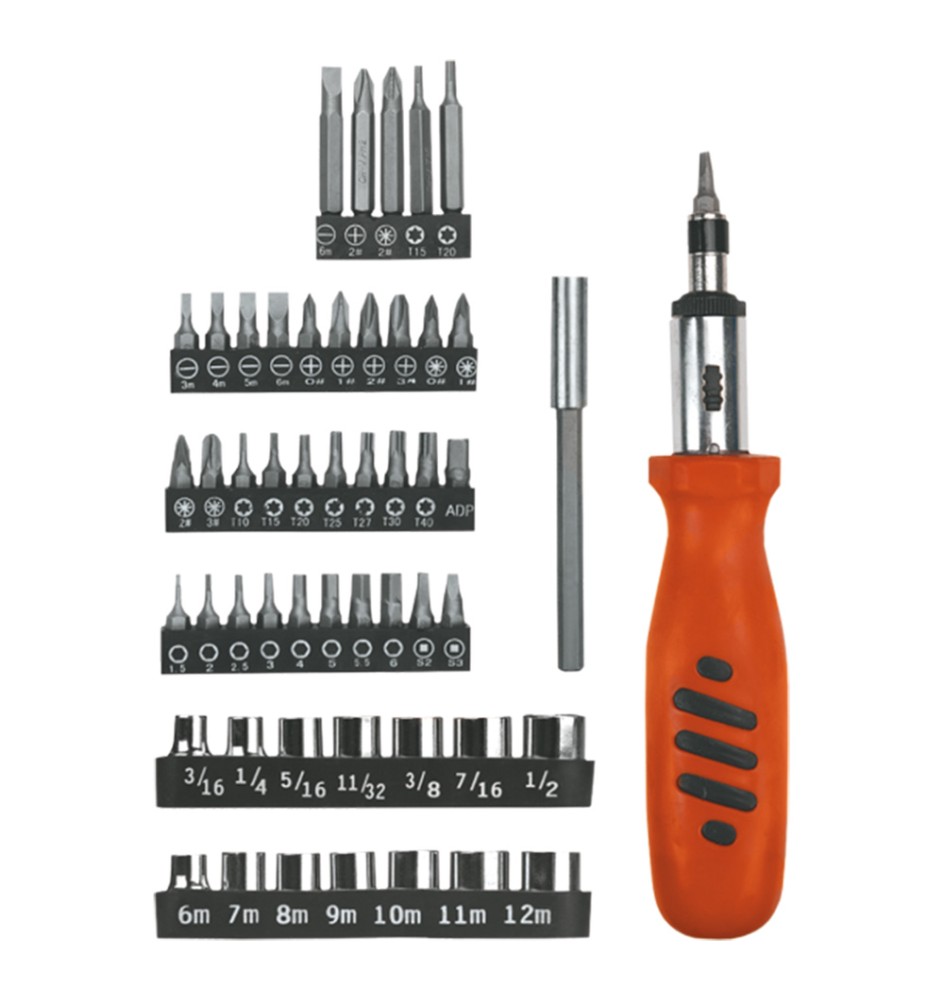 SET AVVITAMENTO CON INSERTI E BUSSOLE set 52 pz