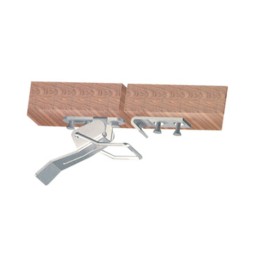 CHIUSURA P/TAVOLO A LEVA FERRO ZINC 77 MM**