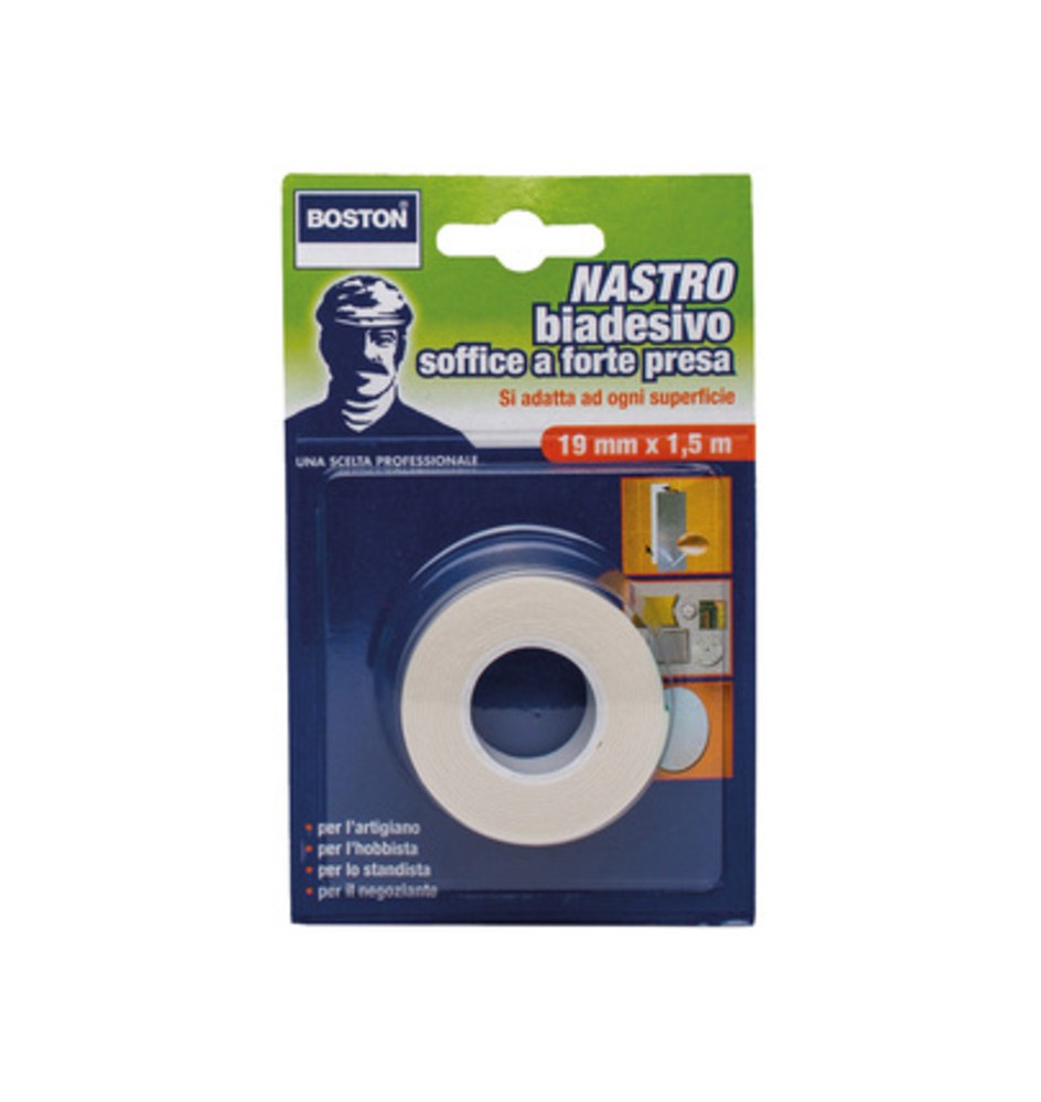 BOSTON NASTRO BIADESIVO FORTE 19MMX1,5M