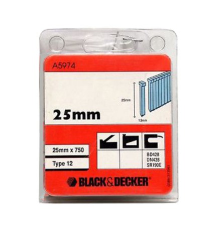 B+D. A5974 CONF. CHIODI 25 MM.