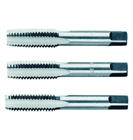 SERIE TRE MASCHI A MANO ART. 430 8 x 1,25 attac. 5 mm lungh. 56 mm