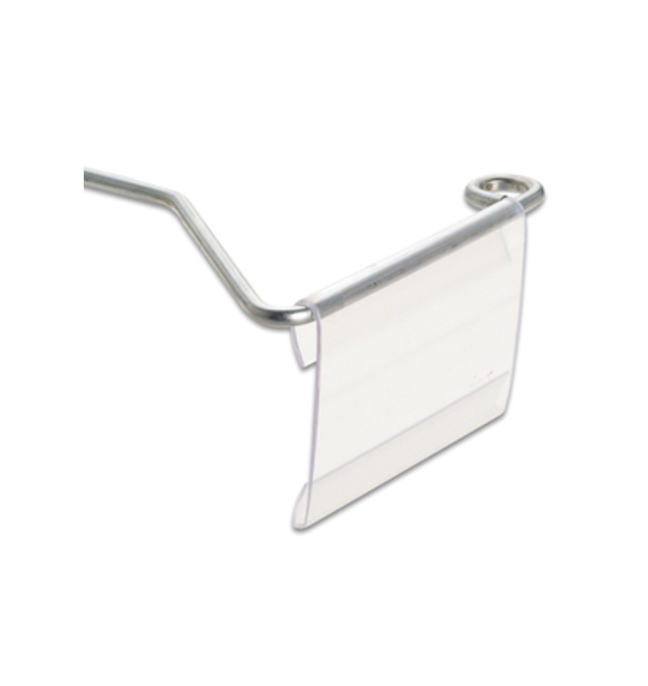 PORTAPREZZO PVC P/GANCIO FIG 23 TRASP 66X50 MM