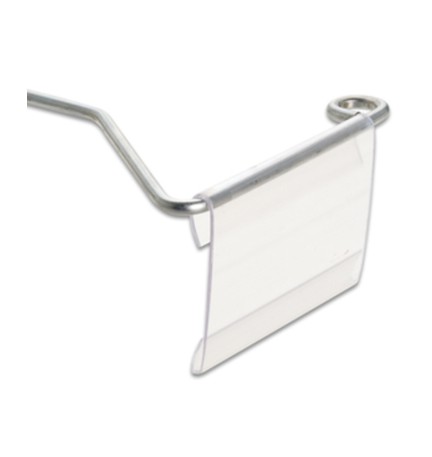 PORTAPREZZO PVC P/GANCIO FIG 23 TRASP 66X50 MM