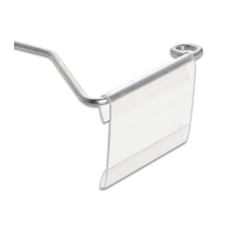 PORTAPREZZO PVC P/GANCIO FIG 23 TRASP 66X50 MM
