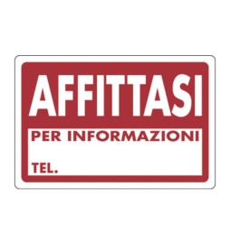 TARGA SEGNALETICA AFFITTASI