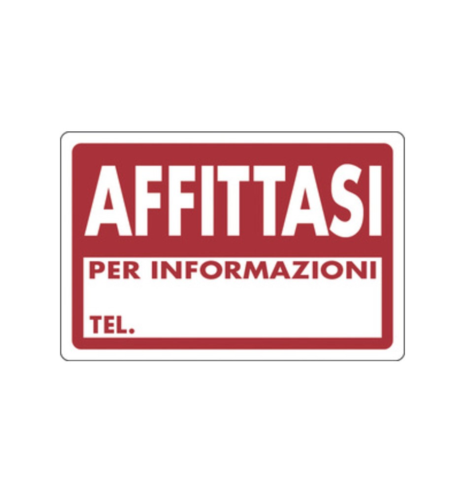 TARGA SEGNALETICA AFFITTASI