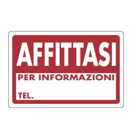 TARGA SEGNALETICA AFFITTASI
