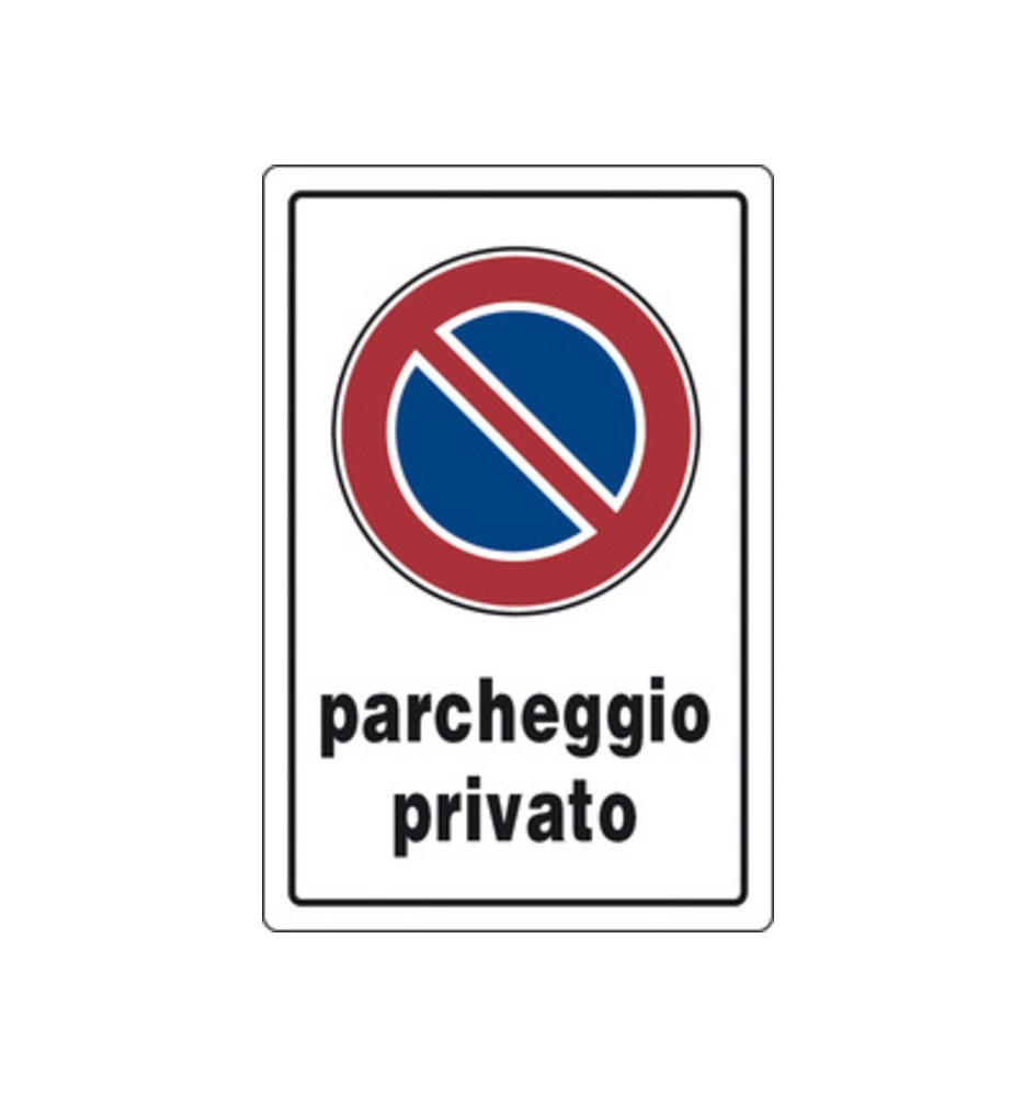 TARGA SEGNALETICA PARCHEGGIO PRIVATO