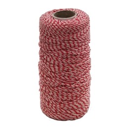 LENZA P/MURATORE IN PP BIANCO ROSSO 200 M