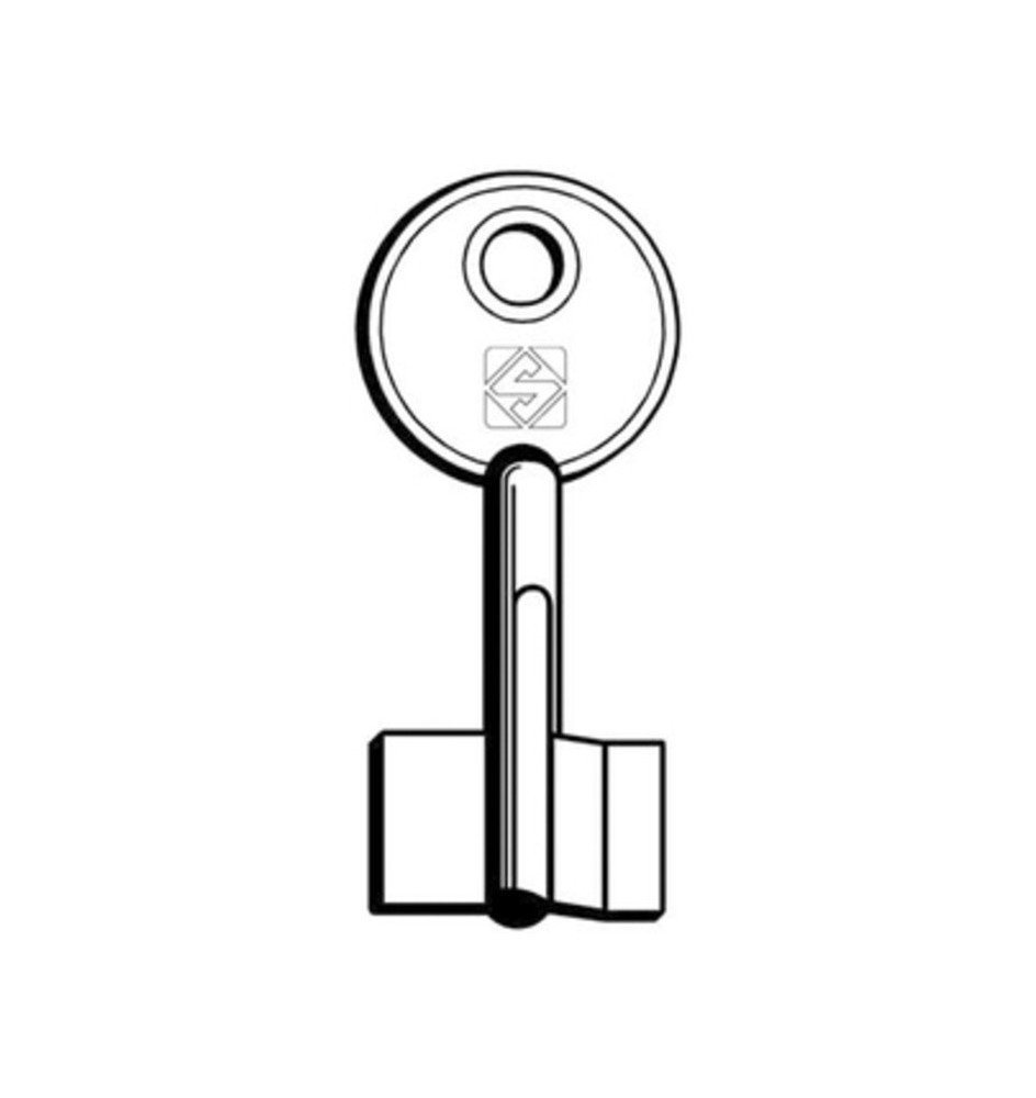 SILCA 5KY2 CHIAVE DOPPIA MAPPA OTTONE