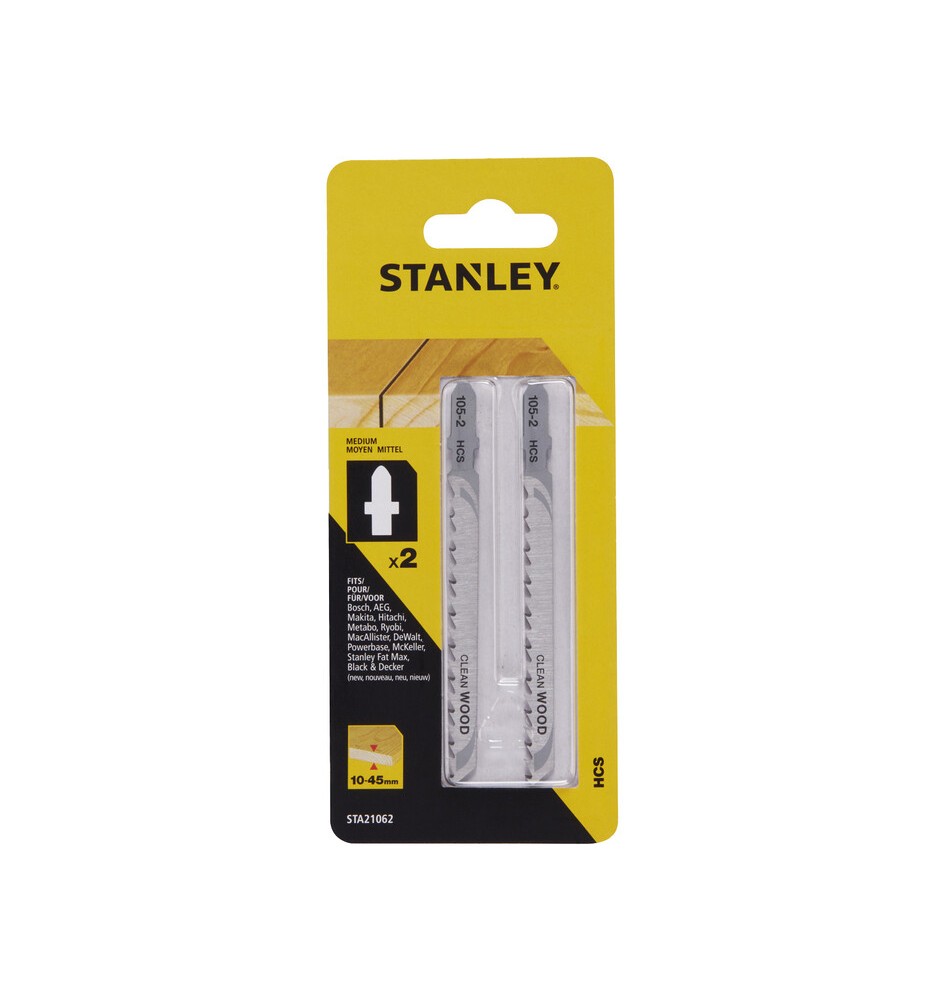 STANLEY STA21062 2 LAME LEGNO RETT.T/MEDIO ATT T