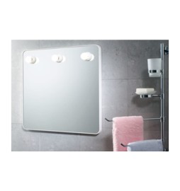 GEDY 6005 SPECCHIO C/LUCI 55X55 CM BIANCO