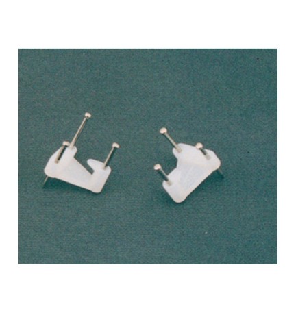 GANCIO P/QUADRO NYLON A 3 PUNTE DA 10 PZ