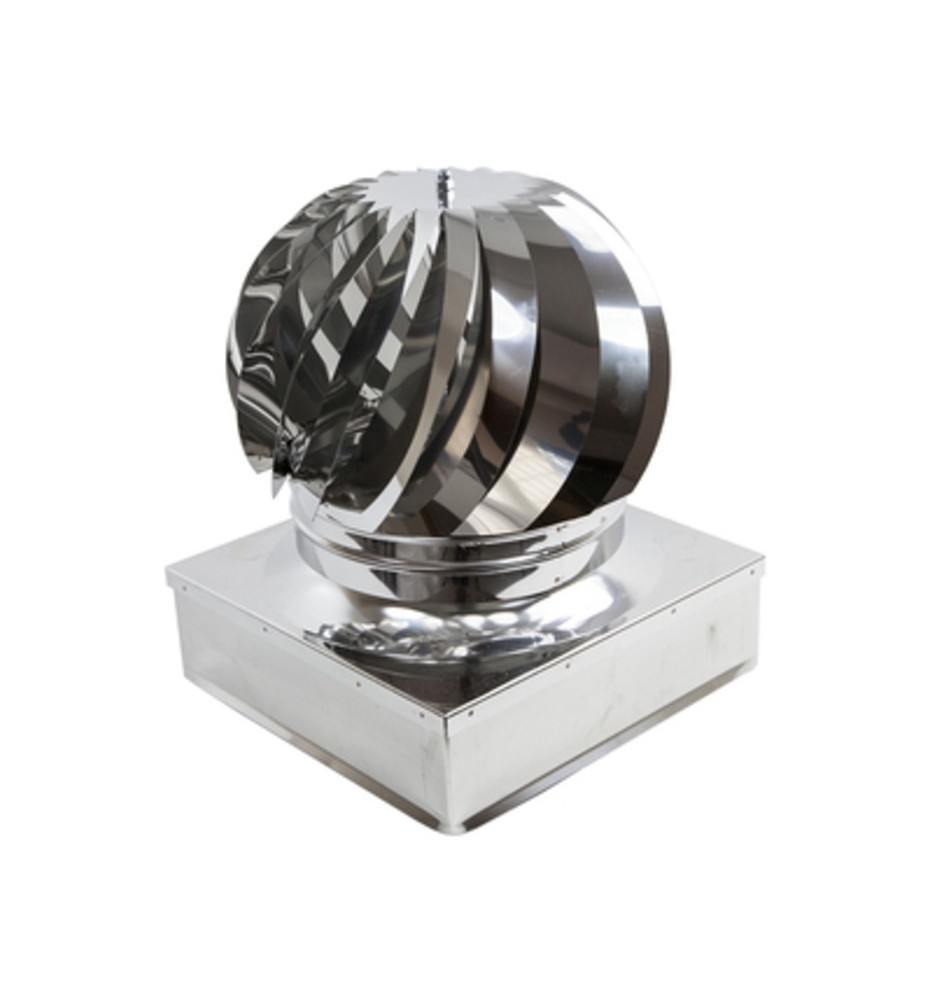 FUMAIOLO TURBO INOX AISI 304 C/CUSCINETTI 22X22 CM