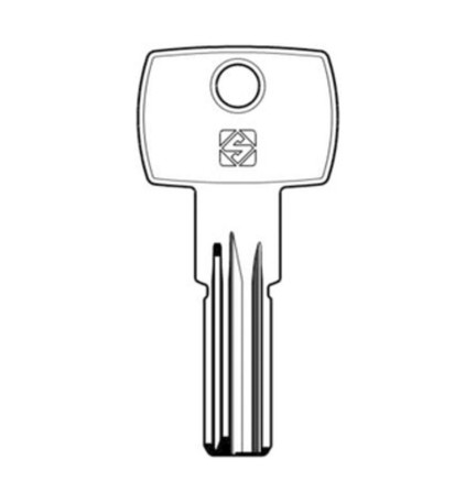 SILCA AGB7 CHIAVE PUNZONATA OTTONE