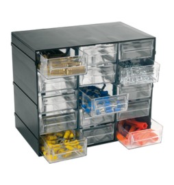 CASSETTIERA HOBBY A 15 SCOMPARTI 228X140XH190 MM