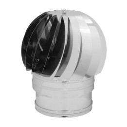 FUMAIOLO TURBO INOX AISI 304 C/CUSCINETTI D 12 CM