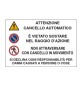 TARGA SEGNALETICA ATTENZIONE CANCELLO AUTOMATICO