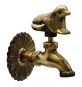 RUBINETTO ORNAMENTALE 'CANE' 1/2 con maniglia e rosone