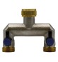 DERIVAZIONE IN METALLO A DUE VIE 3/4-3/4x3/4x3/4