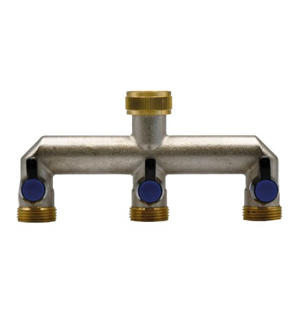 DERIVAZIONE IN METALLO A TRE VIE 3/4-3/4x3/4x3/4