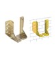 PIASTRA 786 SUPPORTO TERMINALE ACC TROP 44X140 MM