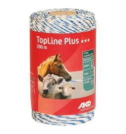 FILO TONDO PER RECINTO mt 200 - bianco/blu