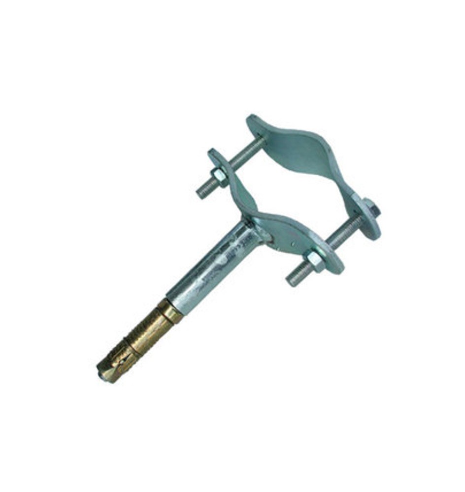 STAFFA C/TASSELLO TUBO ANTENNA 50 MM MURO FIG.4