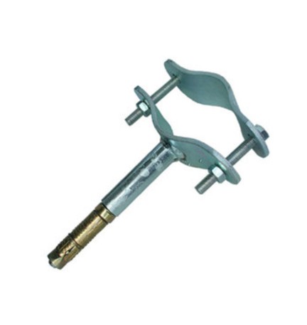 STAFFA C/TASSELLO TUBO ANTENNA 50 MM MURO FIG.4