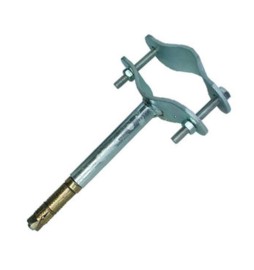 STAFFA C/TASSELLO TUBO ANTENNA 100 MM MURO FIG.4