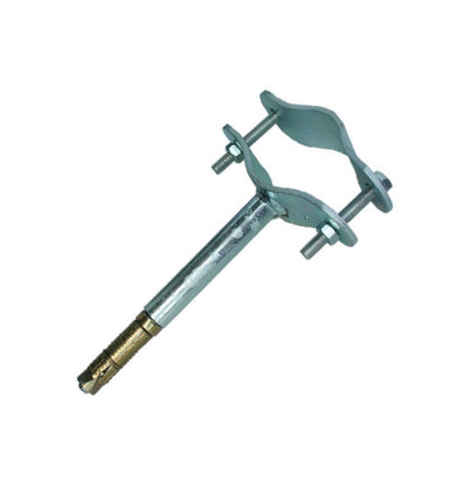 STAFFA C/TASSELLO TUBO ANTENNA 100 MM MURO FIG.4