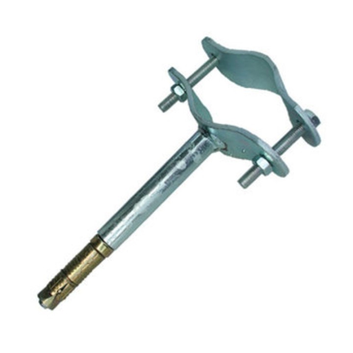 STAFFA C/TASSELLO TUBO ANTENNA 100 MM MURO FIG.4