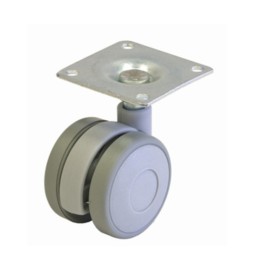 RUOTA MOBILE D 40 MM SIRIO PIASTRA GRIGIO*