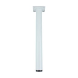 PIEDINO ACCIAIO D. 30 X H 300 MM BIANCO