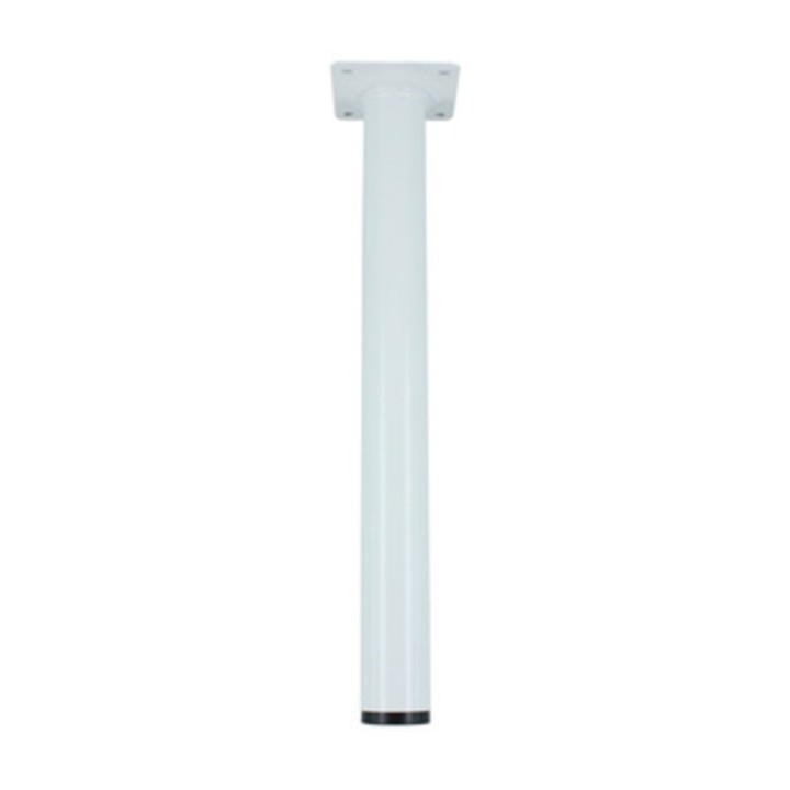 PIEDINO ACCIAIO D. 30 X H 300 MM BIANCO