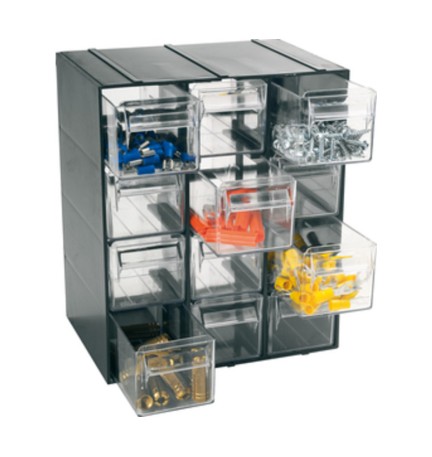 CASSETTIERA 511/T A 12 CASSETTI 192X148XH230 MM