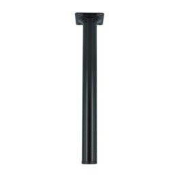 PIEDINO ACCIAIO D. 30 X H 150 MM NERO