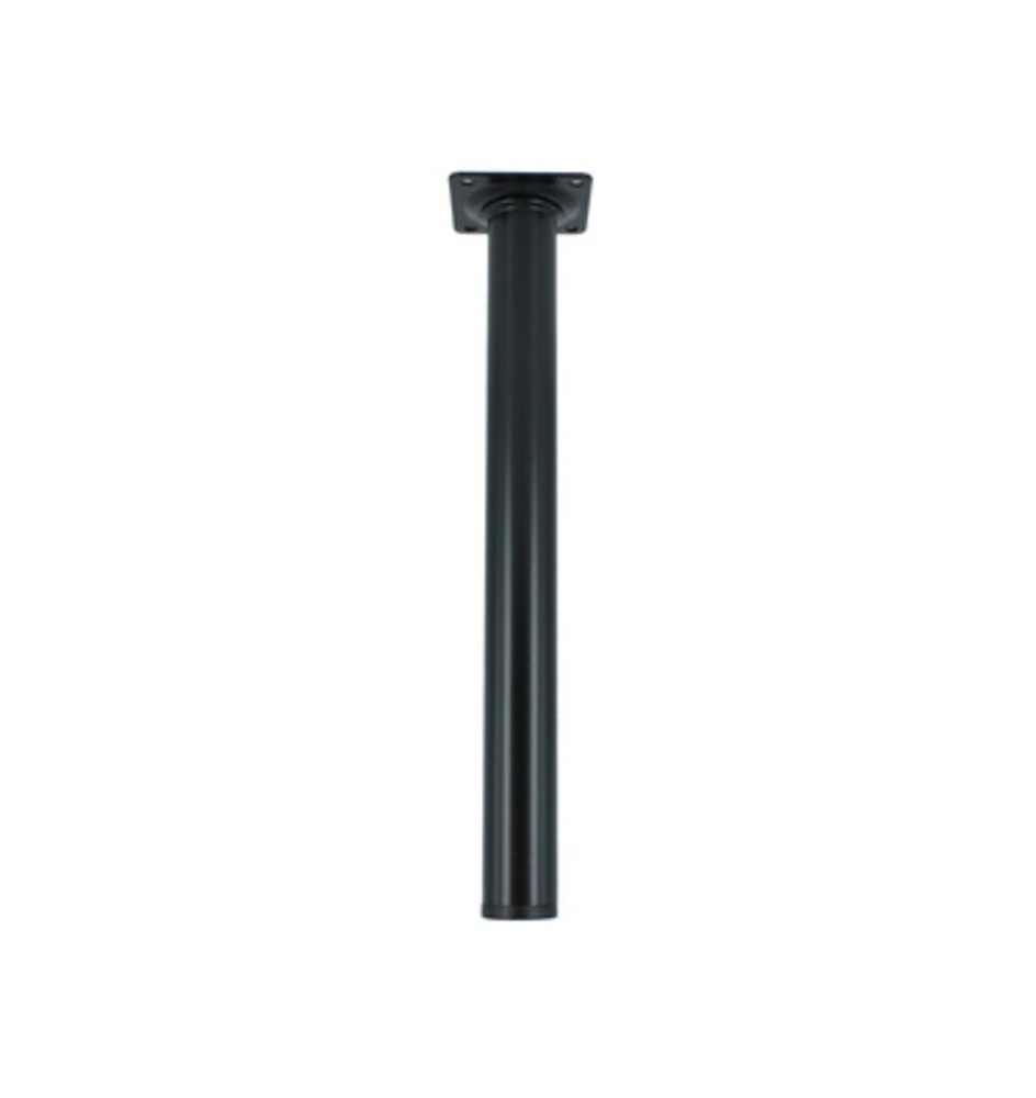 PIEDINI ACCIAIO D. 30 X H 100 MM NERO