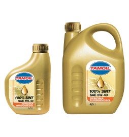 OLIO MOTORE PER AUTOVETTURE 'TAMOIL 100% SINT' 5W40 - lt. 1