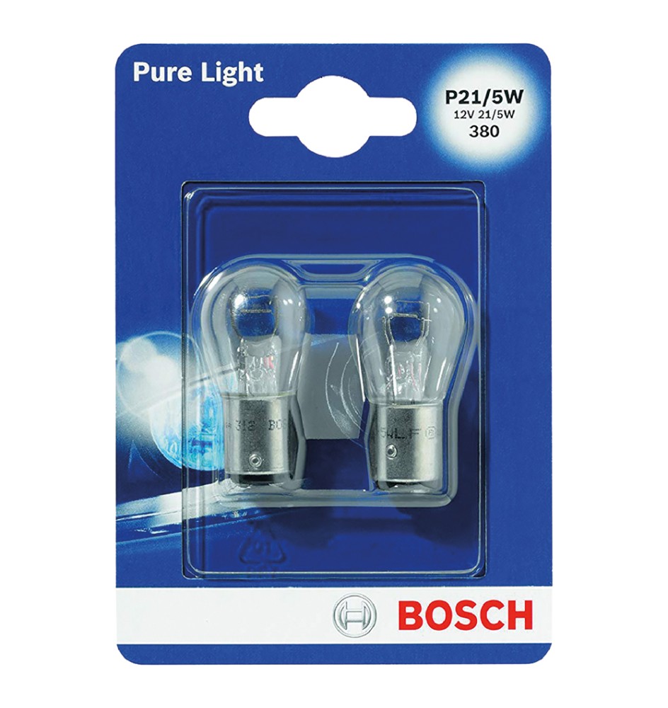 LAMPADINA PER FARO POSTERIORE P21/5W - 12 V - 21/5W - 2 pezzi