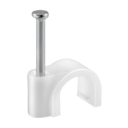 FISSACAVI PVC C/CHIODO 5 MM CONF. 100 PZ