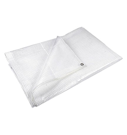TELONE RETINATO CON OCCHIELLI mt 2 x 3 bianco - 160 gr./mq.