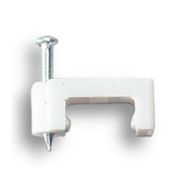 FISSACAVI PVC PIATTO C/CHIODO 8 MM CONF. 25 PZ