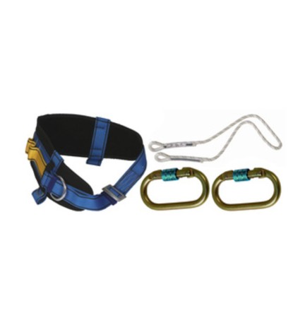 CINTURONE DI PROTEZIONE C/CORDA E MOSCHETTONE
