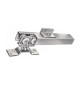 GUIDA IN ALLUMINIO PORTE SCORREVOLI 91/120 CM KIT